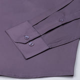 Dezore Purple Plain Button Down Cotton Shirt - John Ellies