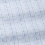 Pralog Ice Blue Check Cotton Shirt - John Ellies