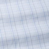Pralog Ice Blue Check Cotton Shirt - John Ellies