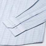 Pralog Ice Blue Check Cotton Shirt - John Ellies