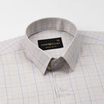 Pralog Cream Check Cotton Shirt - John Ellies