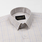 Pralog Cream Check Cotton Shirt - John Ellies