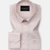 Pralog Orange Check Cotton Shirt - John Ellies
