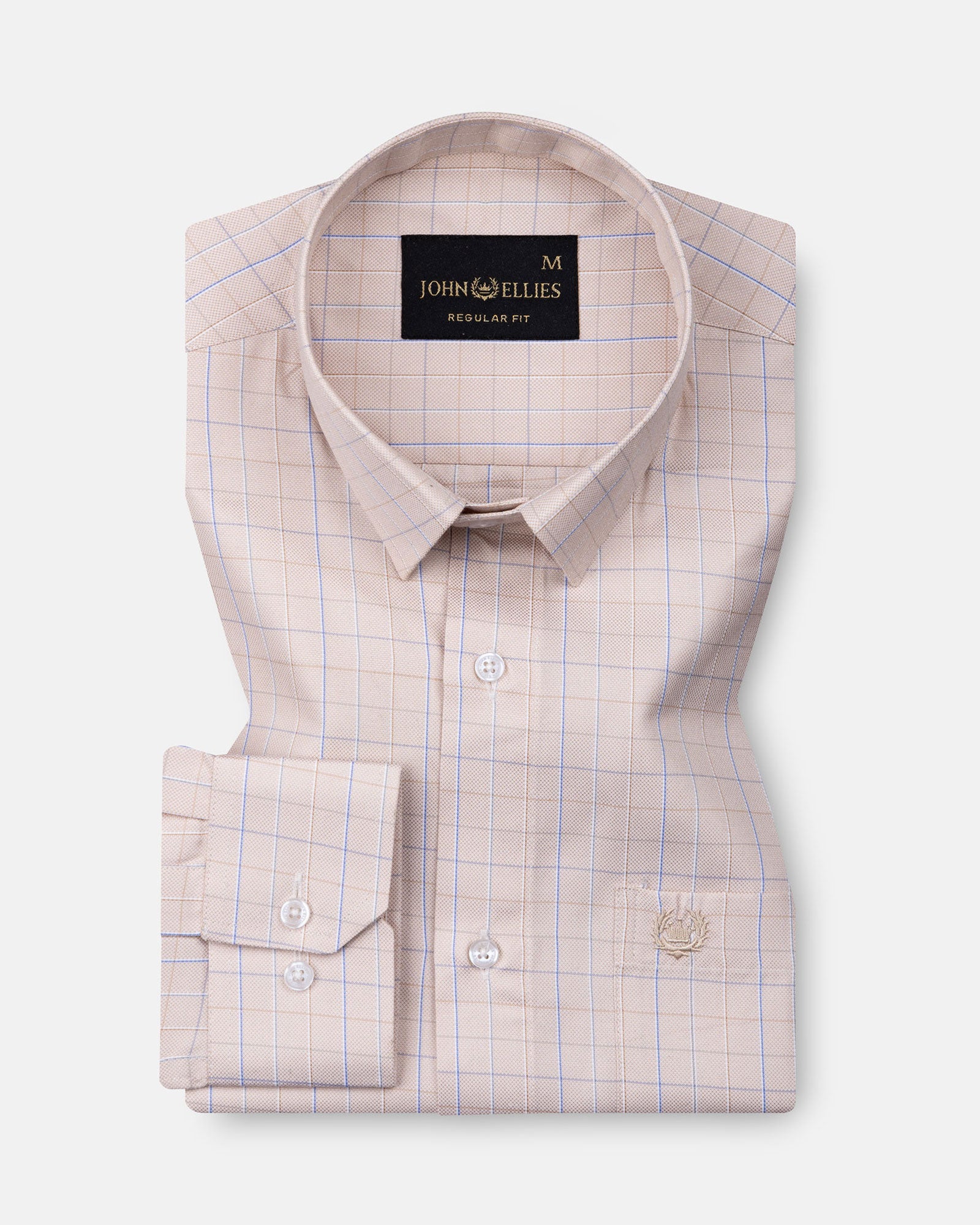 Pralog Orange Check Cotton Shirt - John Ellies