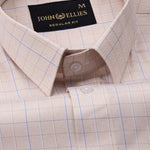 Pralog Orange Check Cotton Shirt - John Ellies