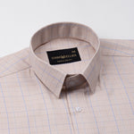Pralog Orange Check Cotton Shirt - John Ellies