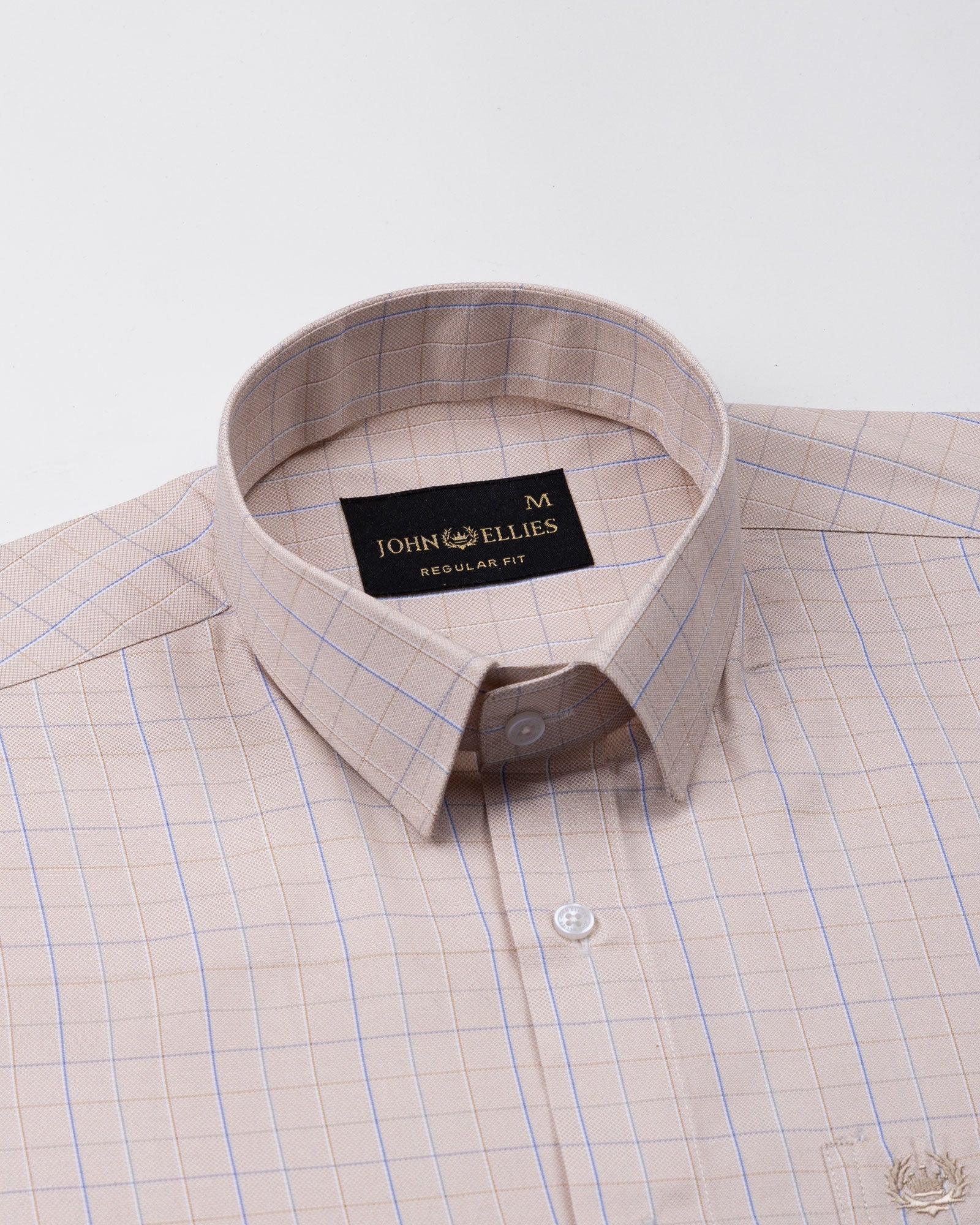 Pralog Orange Check Cotton Shirt - John Ellies