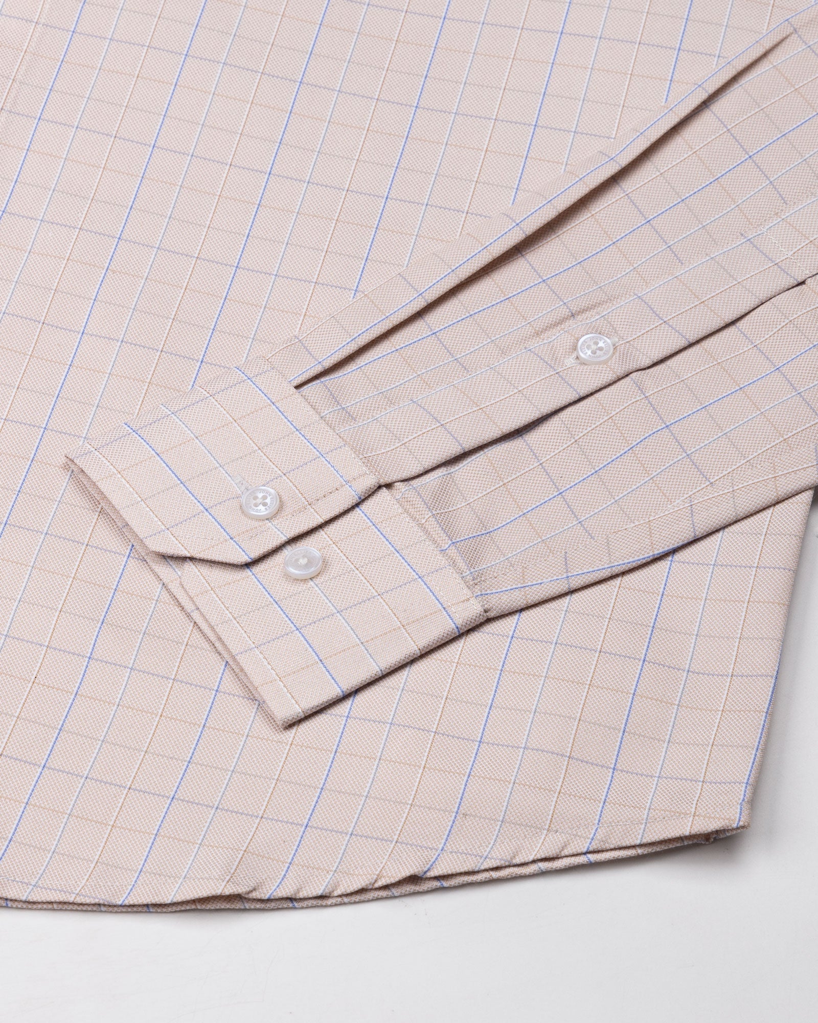 Pralog Orange Check Cotton Shirt - John Ellies