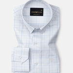 Pralog Mint Green Check Cotton Shirt - John Ellies