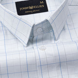 Pralog Mint Green Check Cotton Shirt - John Ellies