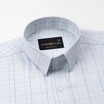 Pralog Mint Green Check Cotton Shirt - John Ellies