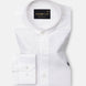 Dastiny White Plain Mandarin Luxurious Linen Shirt - John Ellies