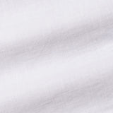 Dastiny White Plain Mandarin Luxurious Linen Shirt - John Ellies