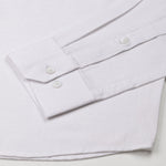Dastiny White Plain Mandarin Luxurious Linen Shirt - John Ellies