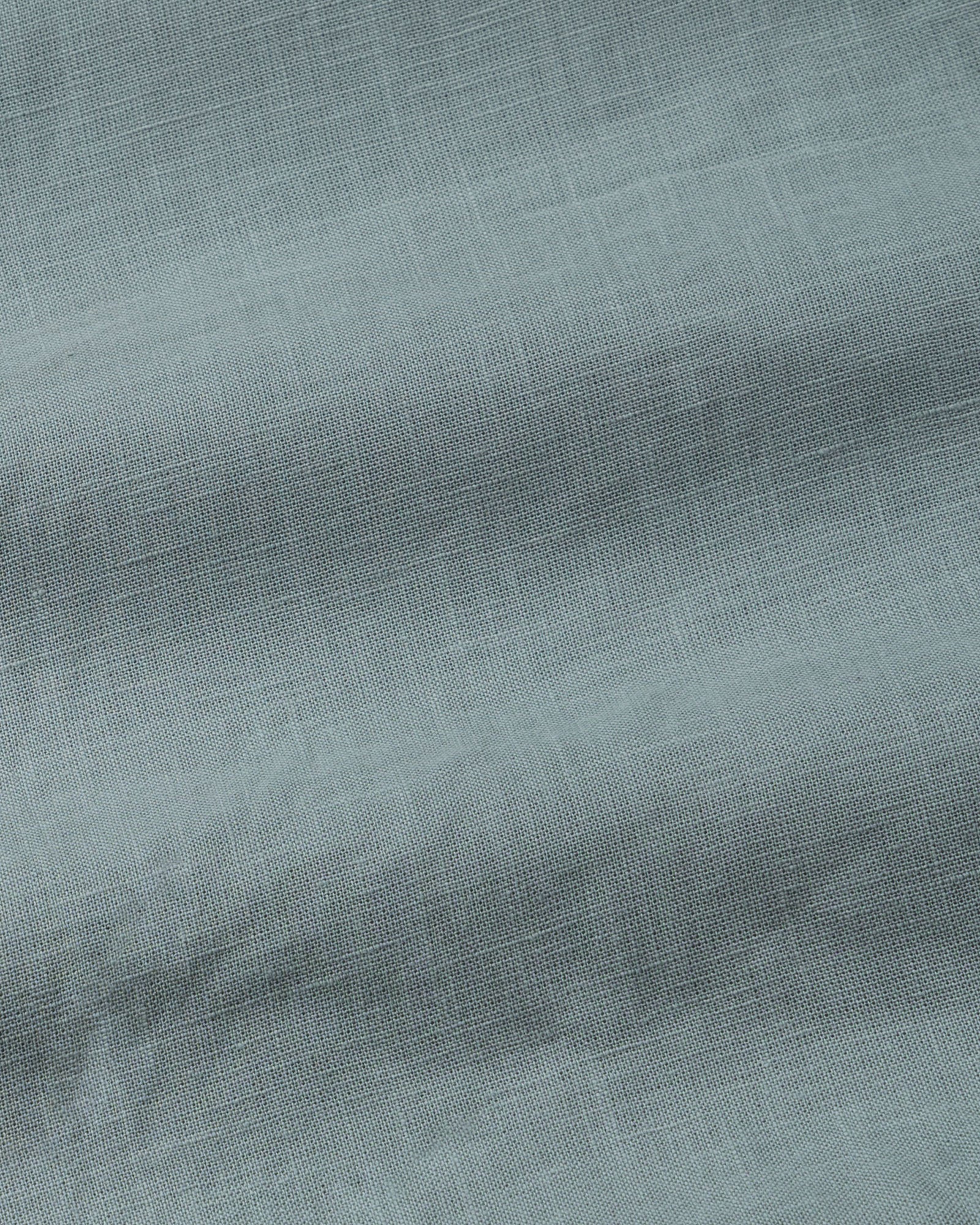 Dastiny Olive Plain Mandarin Luxurious Linen Shirt - John Ellies