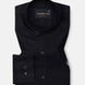 Dastiny Black Plain Mandarin Luxurious Linen Shirt - John Ellies
