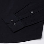 Dastiny Black Plain Mandarin Luxurious Linen Shirt - John Ellies