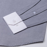 Regenc Silver White Cuff Collar Oxford Cotton Shirt - John Ellies