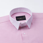 Regenc Pink White Cuff Collar Oxford Cotton Shirt - John Ellies