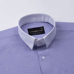 Regenc Lavender White Cuff Collar Oxford Cotton Shirt - John Ellies