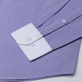 Regenc Lavender White Cuff Collar Oxford Cotton Shirt - John Ellies