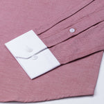 Regenc Red White Cuff Collar Oxford Cotton Shirt - John Ellies