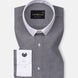 Regenc Black White Cuff Collar Oxford Cotton Shirt - John Ellies