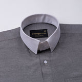 Regenc Black White Cuff Collar Oxford Cotton Shirt - John Ellies