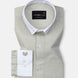Radius Olive Check White Cuff Collar Oxford Shirt - John Ellies