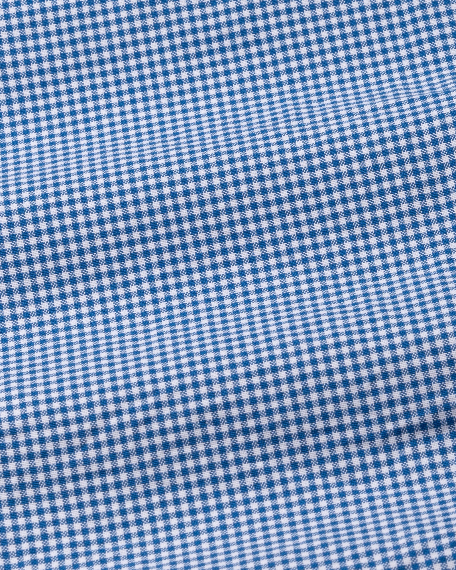 Radius Blue Check White Cuff Collar Oxford Shirt - John Ellies