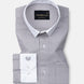 Radius Grey Check White Cuff Collar Oxford Shirt - John Ellies