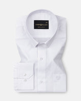 Carter White Plain Premium Cotton Shirt