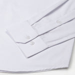 Carter White Plain Premium Cotton Shirt - John Ellies