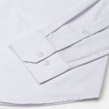 Carter White Plain Premium Cotton Shirt - John Ellies