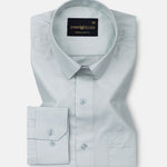 Carter Mint Green Plain Premium Cotton Shirt - John Ellies