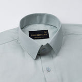 Carter Mint Green Plain Premium Cotton Shirt - John Ellies