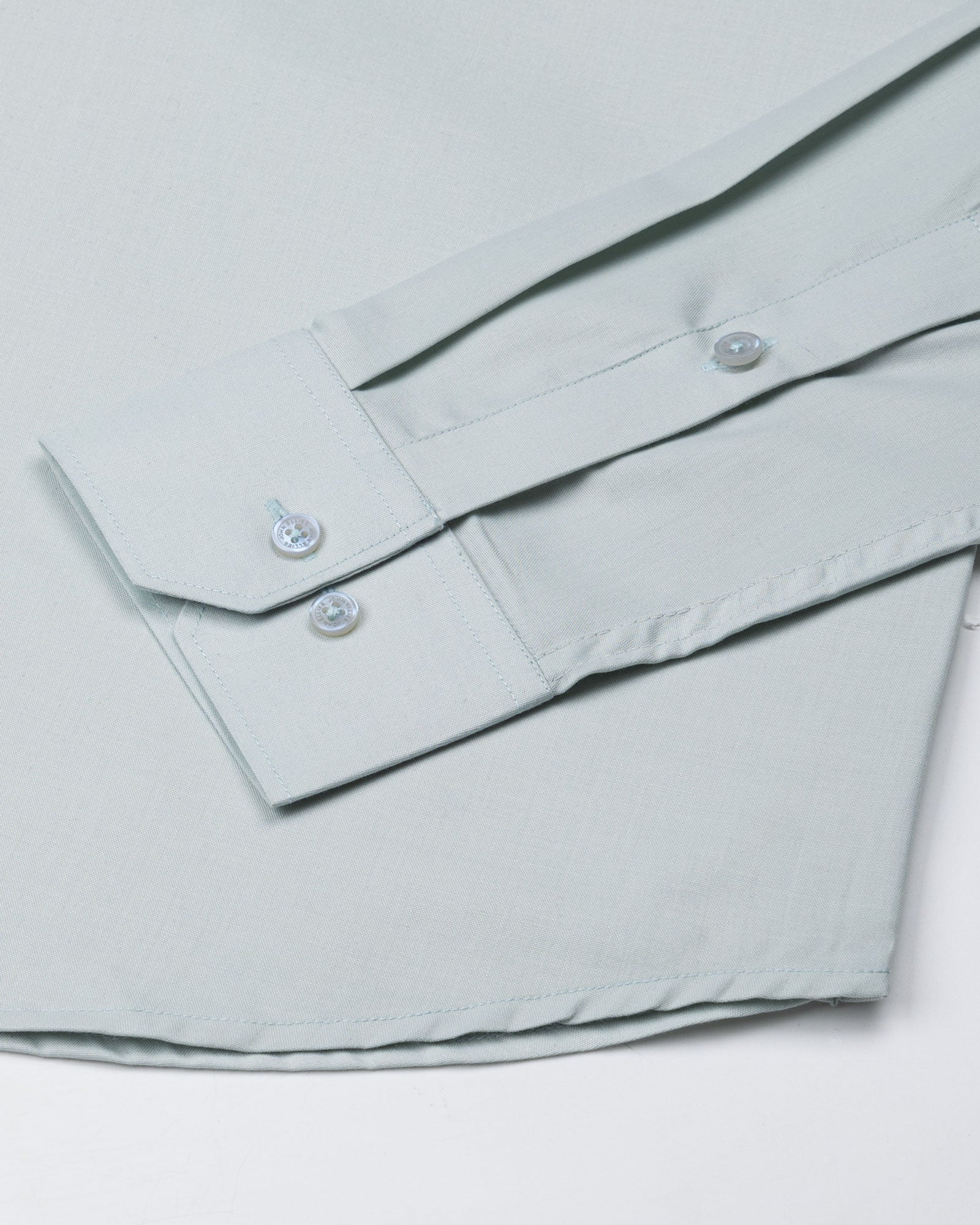 Carter Mint Green Plain Premium Cotton Shirt - John Ellies