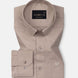 Carter Sand Beige Plain Premium Cotton Shirt - John Ellies