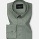 Carter Olive Plain Premium Cotton Shirt - John Ellies