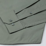 Carter Olive Plain Premium Cotton Shirt - John Ellies