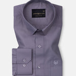 Carter Ash Grey Plain Premium Cotton Shirt - John Ellies