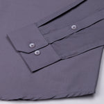 Carter Ash Grey Plain Premium Cotton Shirt - John Ellies