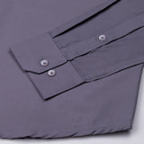 Carter Ash Grey Plain Premium Cotton Shirt - John Ellies
