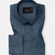 Carter Dusty Blue Plain Premium Cotton Shirt - John Ellies