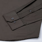 Carter Muted Grey Plain Premium Cotton Shirt - John Ellies