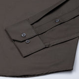 Carter Muted Grey Plain Premium Cotton Shirt - John Ellies
