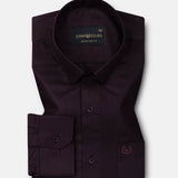 Carter Purple Plain Premium Cotton Shirt - John Ellies