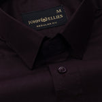 Carter Purple Plain Premium Cotton Shirt - John Ellies