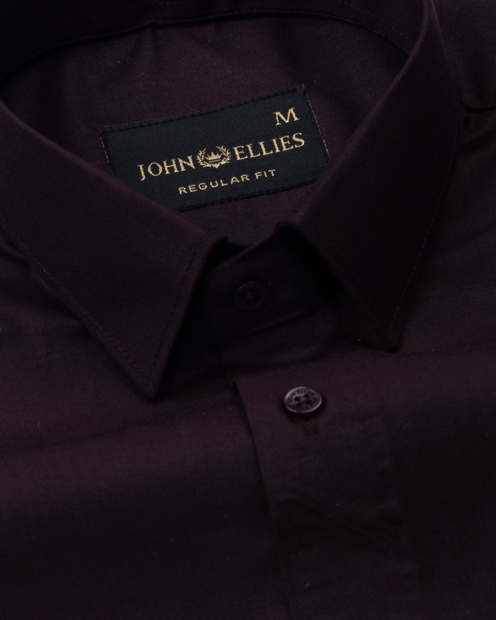 Carter Purple Plain Premium Cotton Shirt - John Ellies