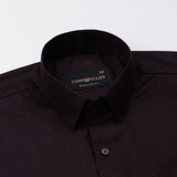 Carter Purple Plain Premium Cotton Shirt - John Ellies